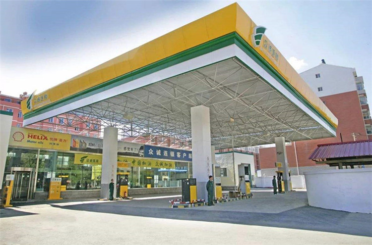 江阴加气站钢结构网架案例7